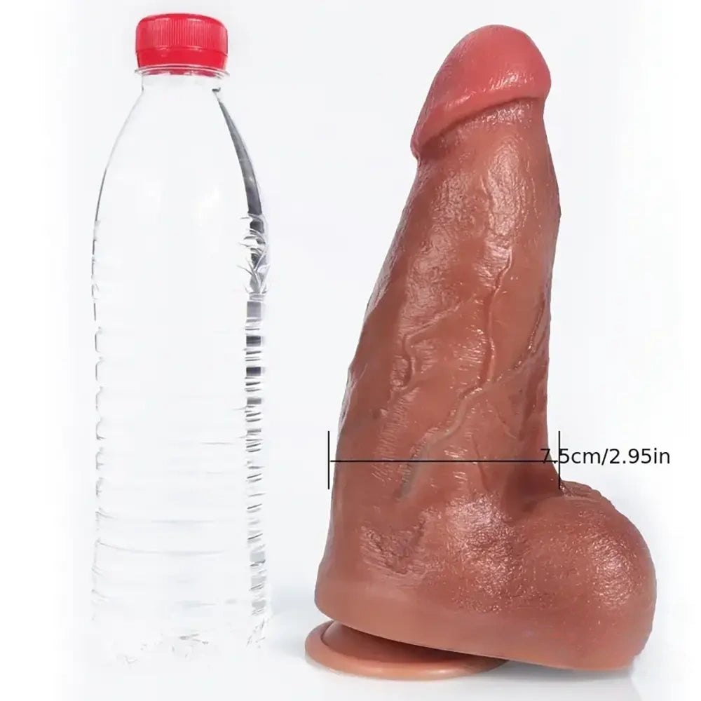 Flesh-tone thick suction cup dildo, photo 9