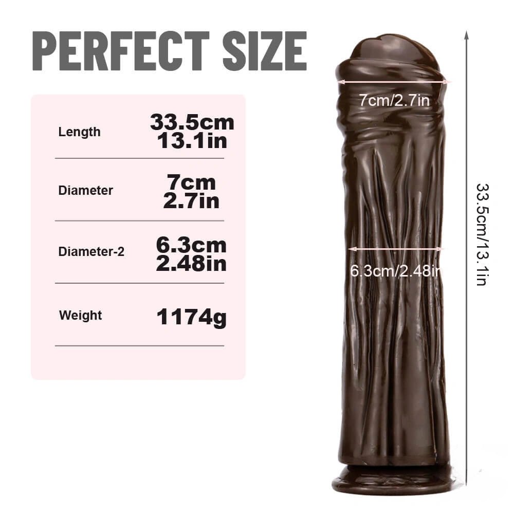 Thick veined realistic pvc dildo, photo 8