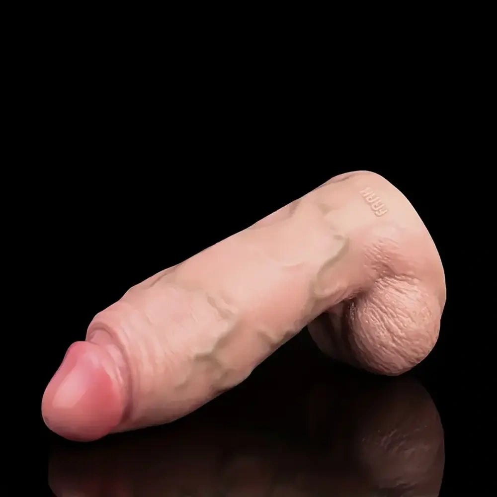 Flesh thick veiny realistic silicone dildo, photo 8