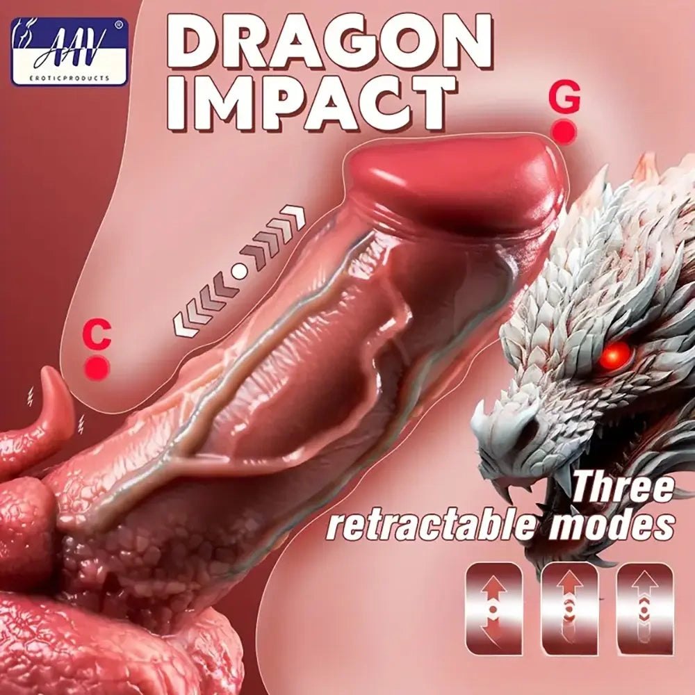 Flesh vibrating thrusting silicone dildo, photo 5