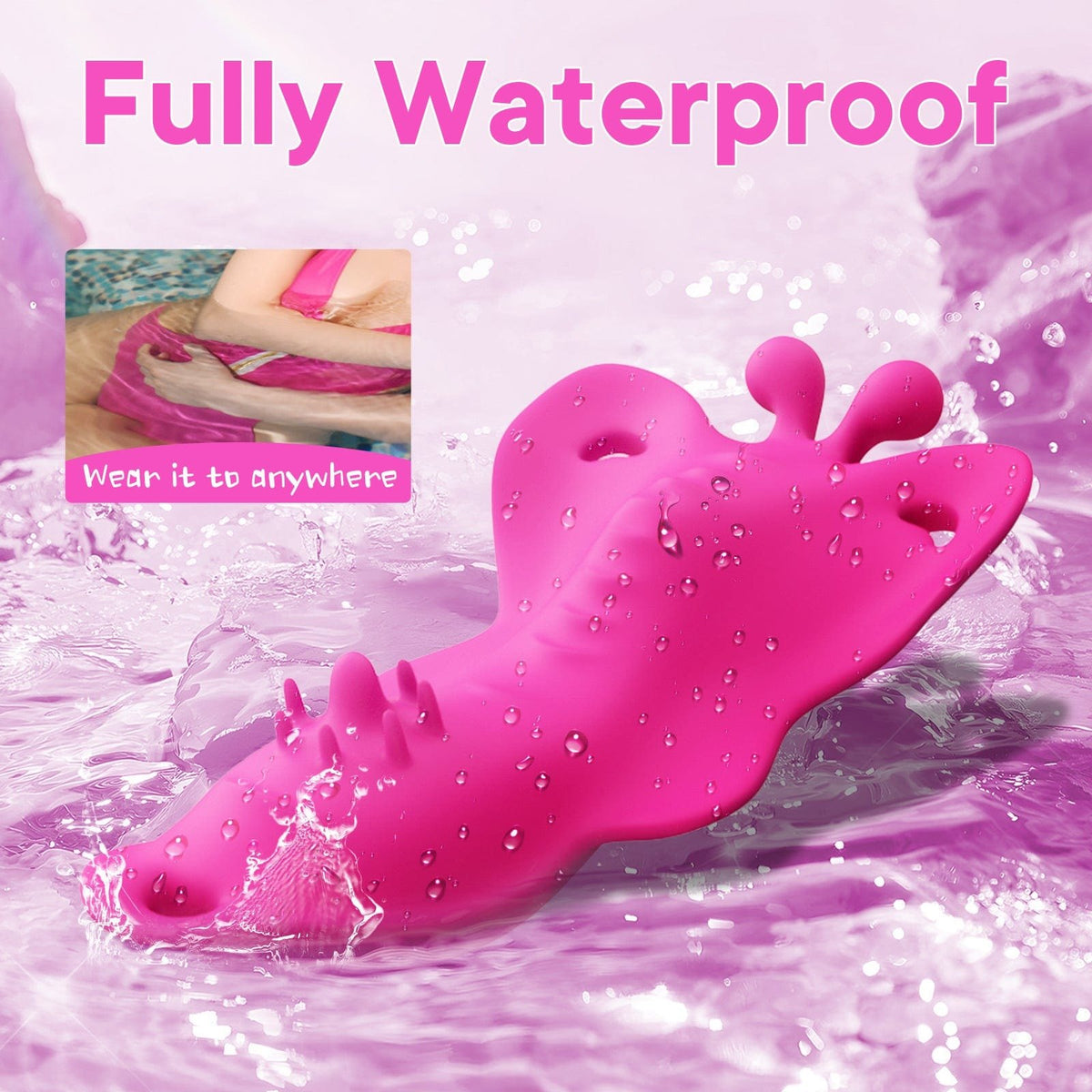 Thong-style butterfly wearable vibrator with phone app, photo 4