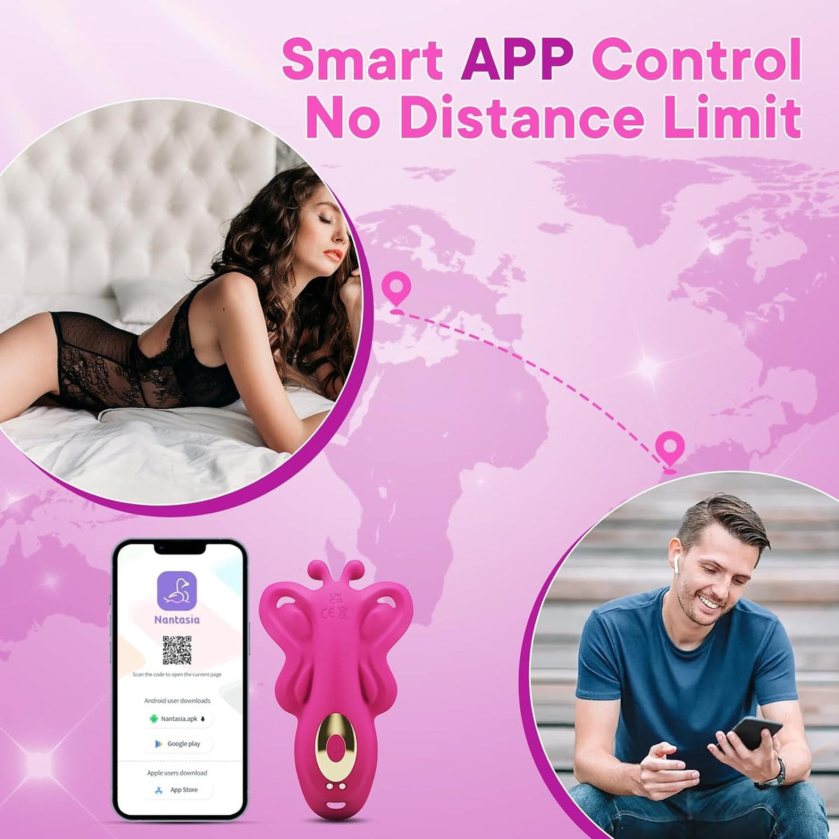 Thong-style butterfly wearable vibrator with phone app, photo 5