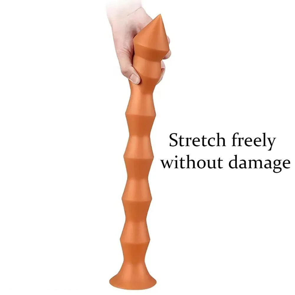 Thread spire ribbed silicone anal plug, photo 5