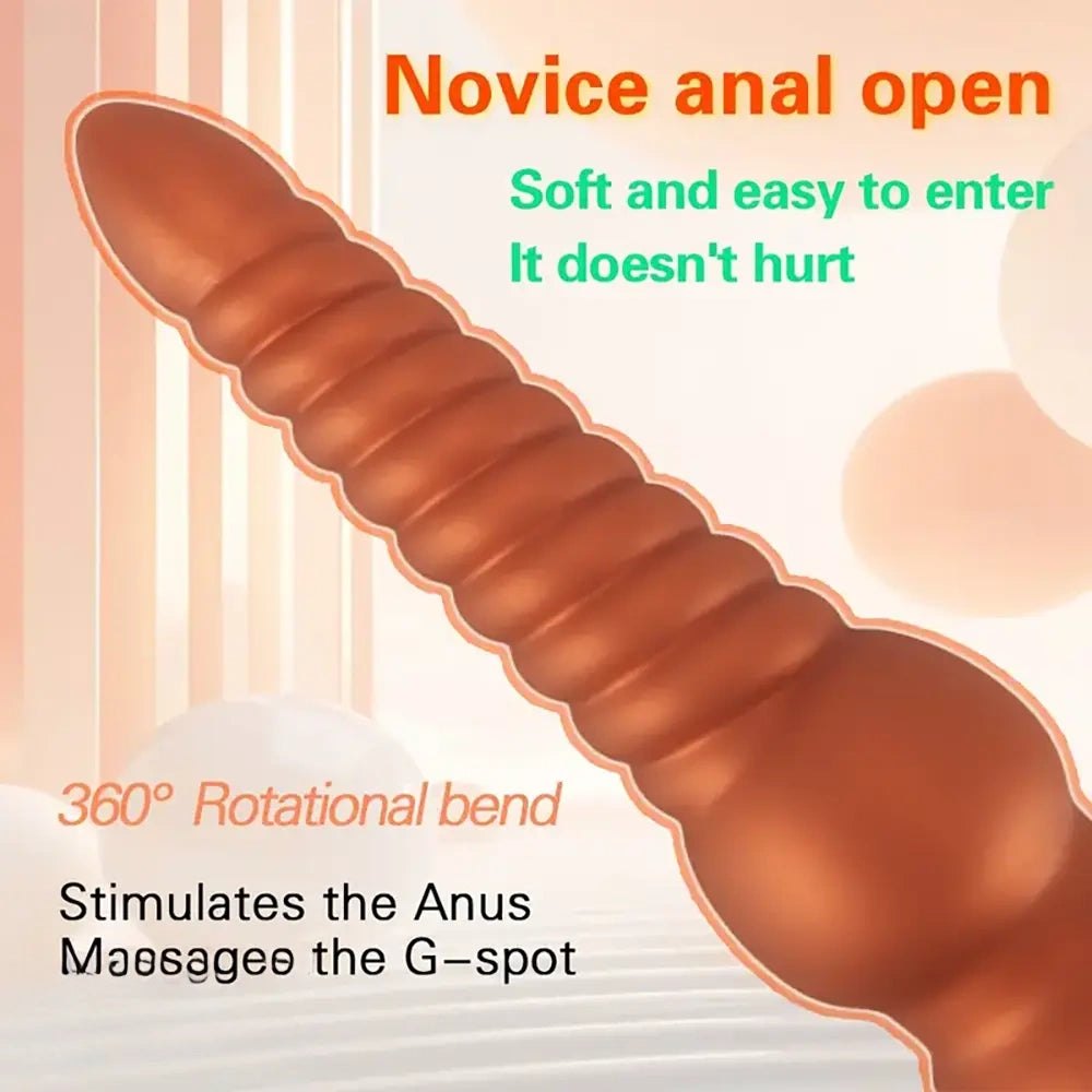 Threaded pagoda brown anal plug, photo 5