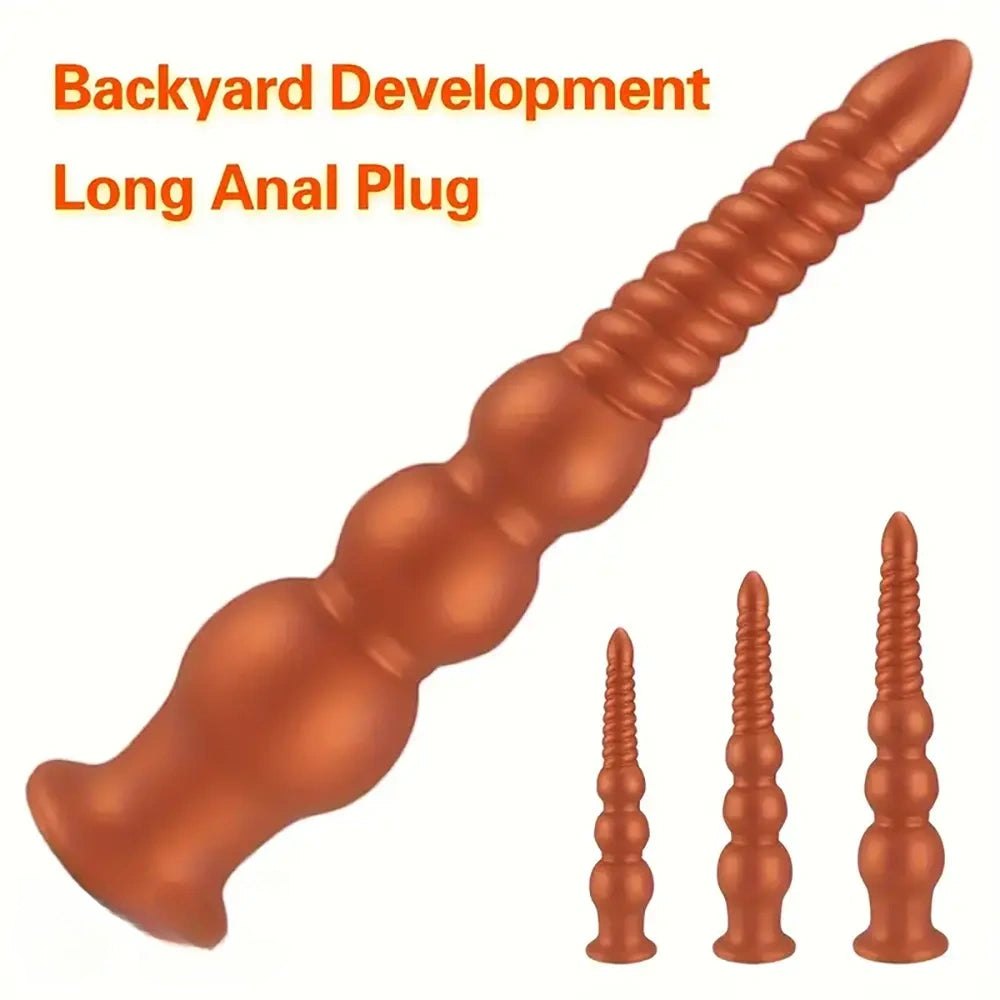 Threaded pagoda brown anal plug, photo 6
