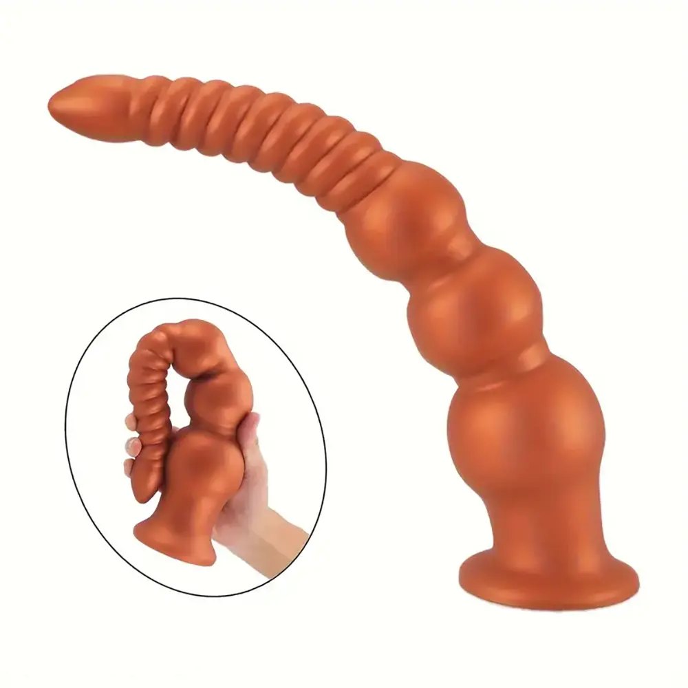 Threaded pagoda brown anal plug, photo 8