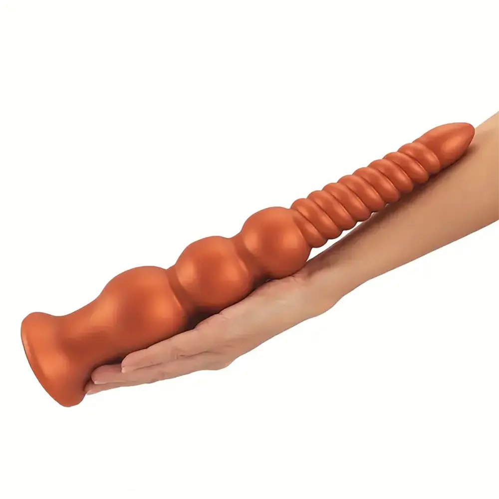 Threaded pagoda brown anal plug, photo 9
