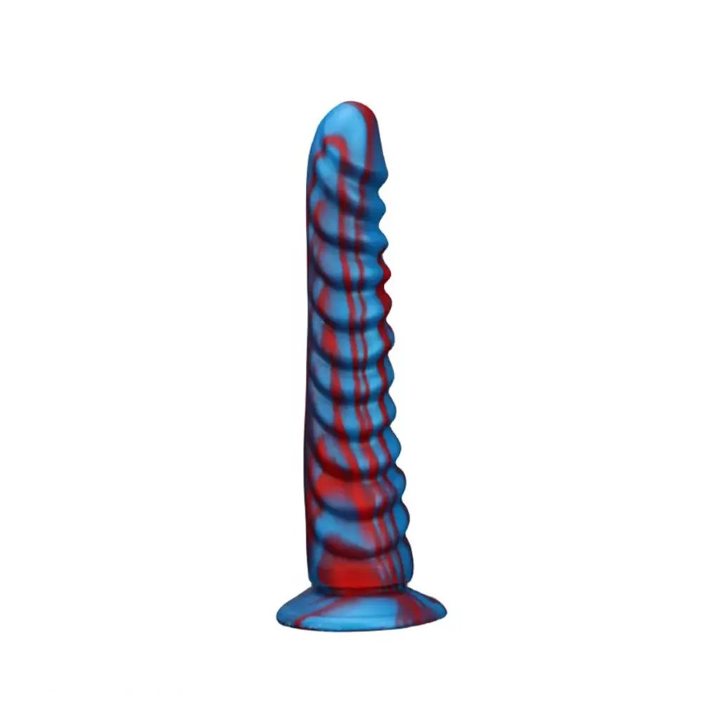 #2 threaded ribbed anal dildo