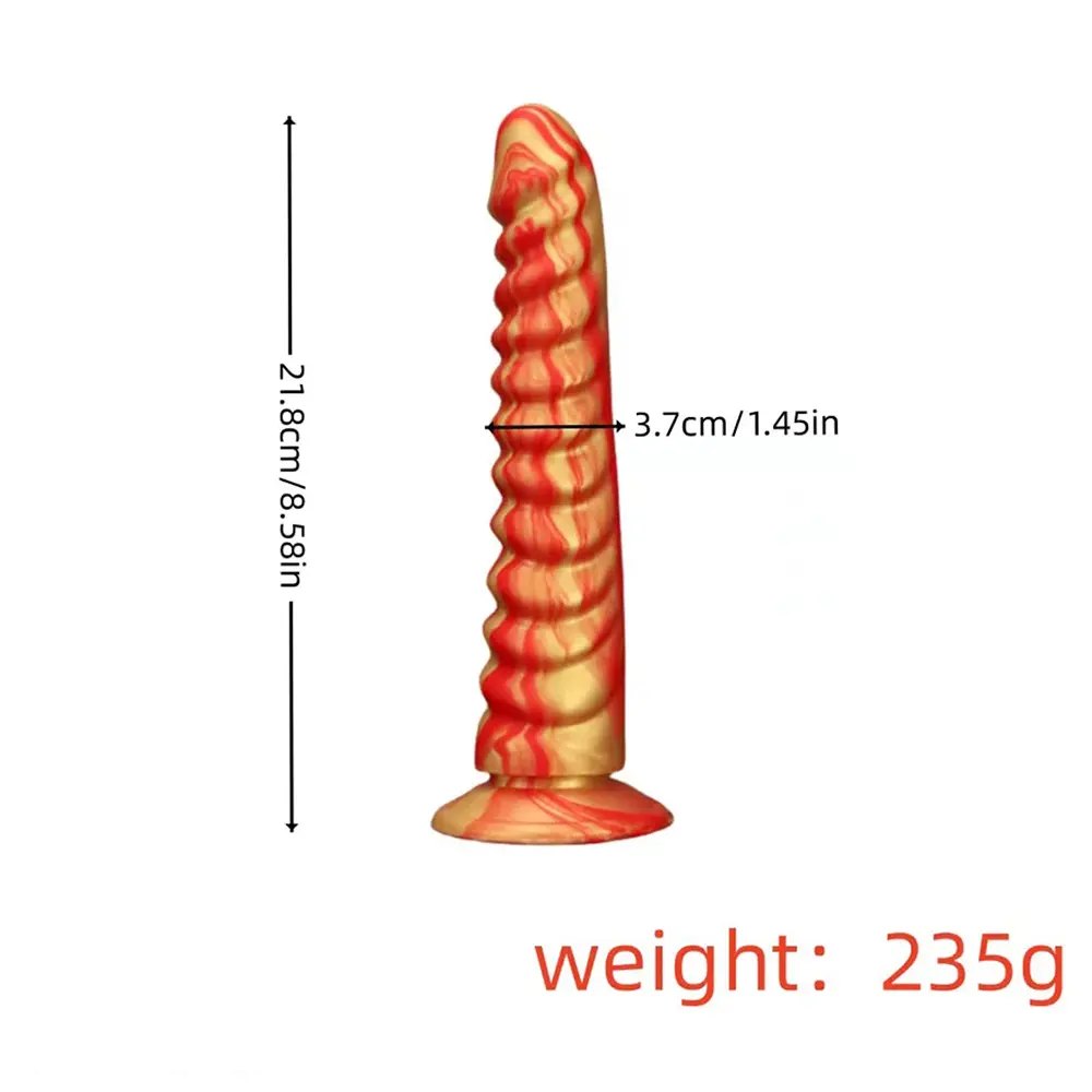 #3 threaded ribbed anal dildo