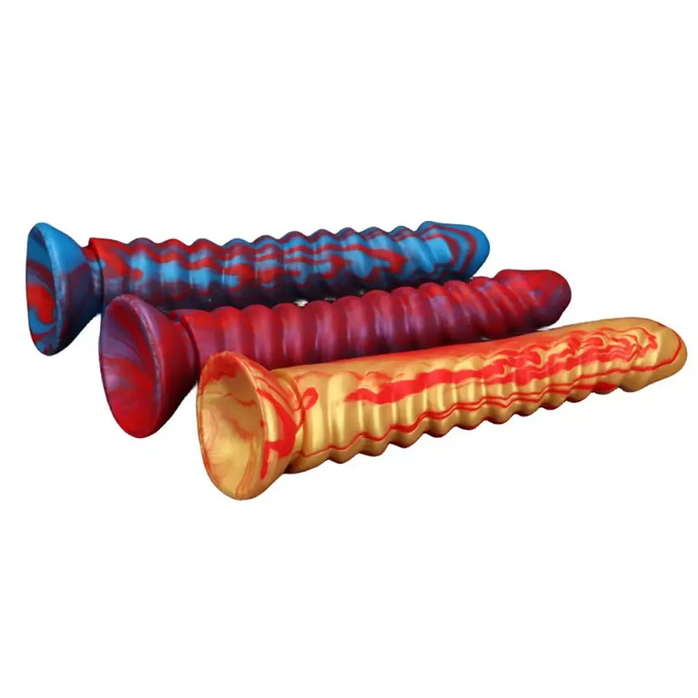 Threaded ribbed anal dildo, photo 4