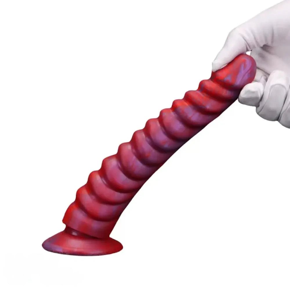 Threaded ribbed anal dildo, photo 6