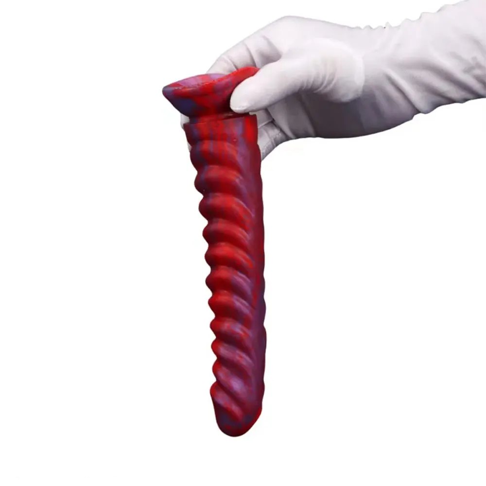 Threaded ribbed anal dildo, photo 7