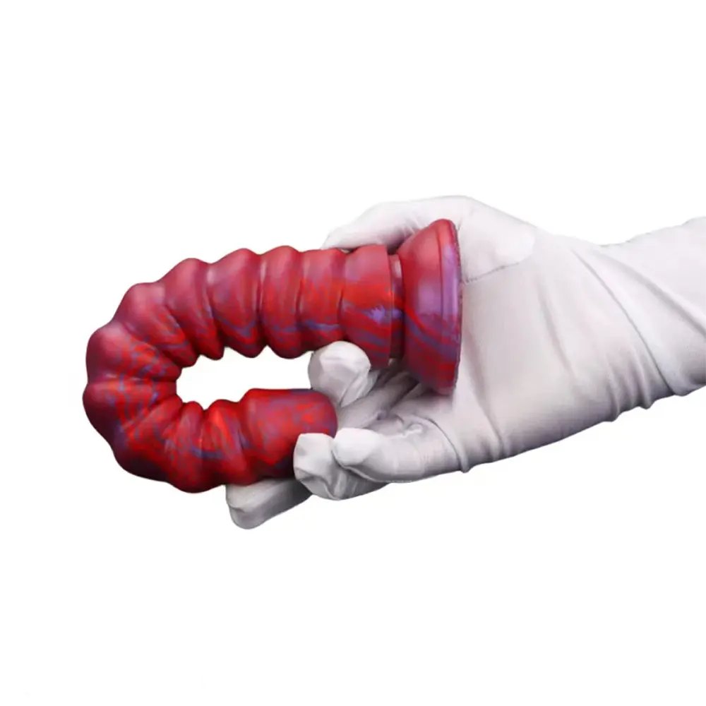 Threaded ribbed anal dildo, photo 8