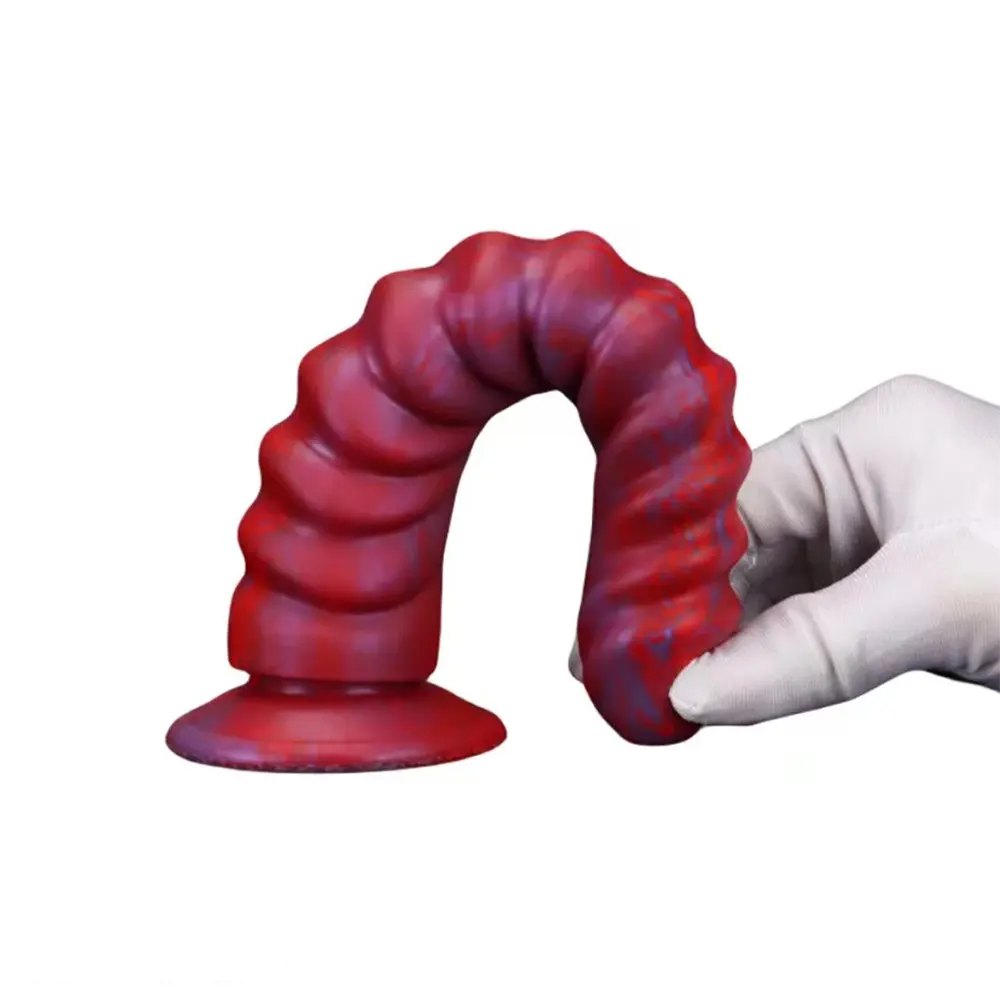 Threaded ribbed anal dildo, photo 9