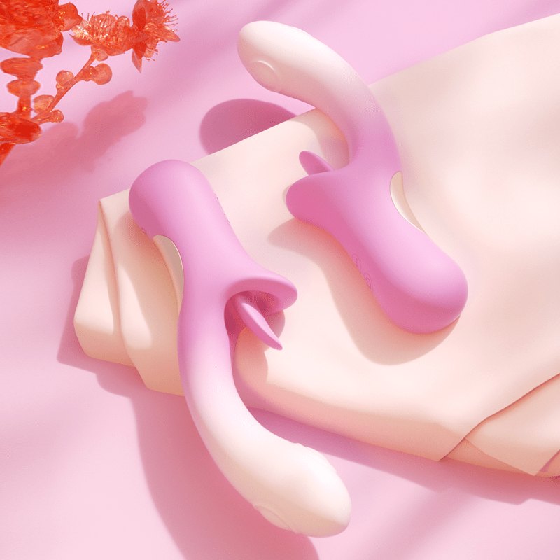 Pink silicone tongue-licking clit stimulator, photo 6