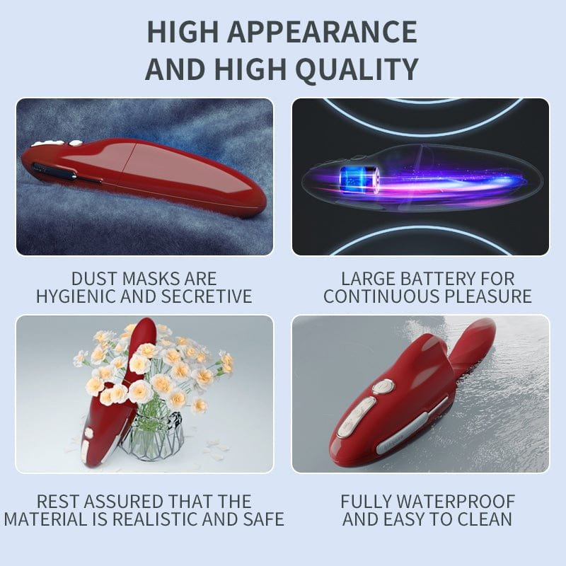 Red mechanical sex machine with suction cup base, photo 6