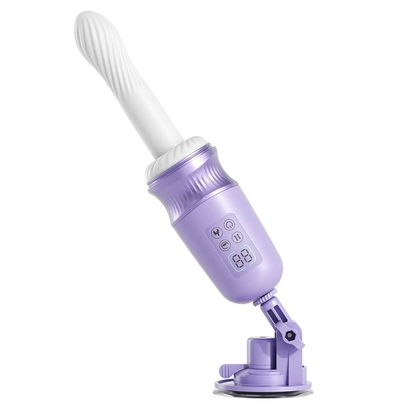 Purple thrusting heating dildo machine, photo 2