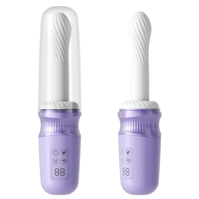 Purple thrusting heating dildo machine, photo 7