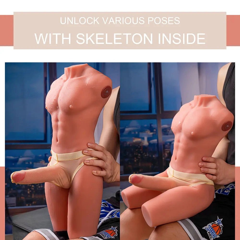 Flesh tone male torso sex doll, photo 9