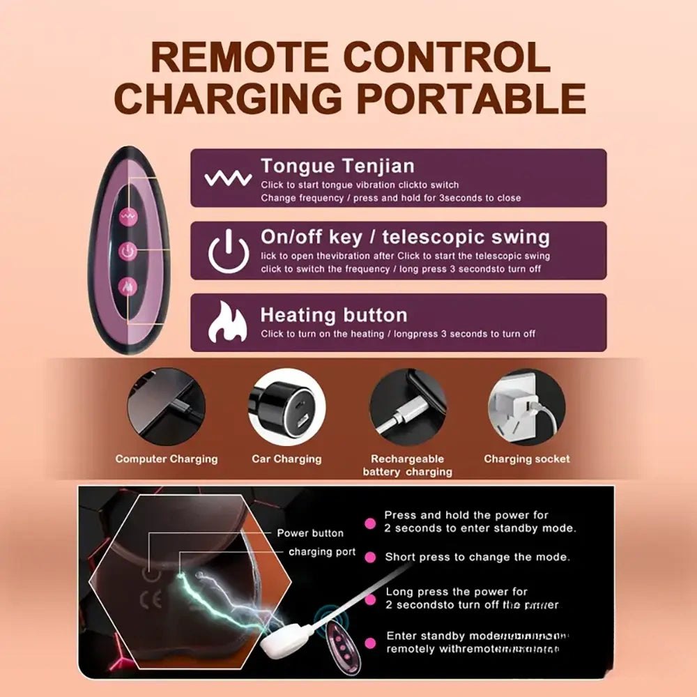 Tone realistic thrusting dildo with remote, photo 13