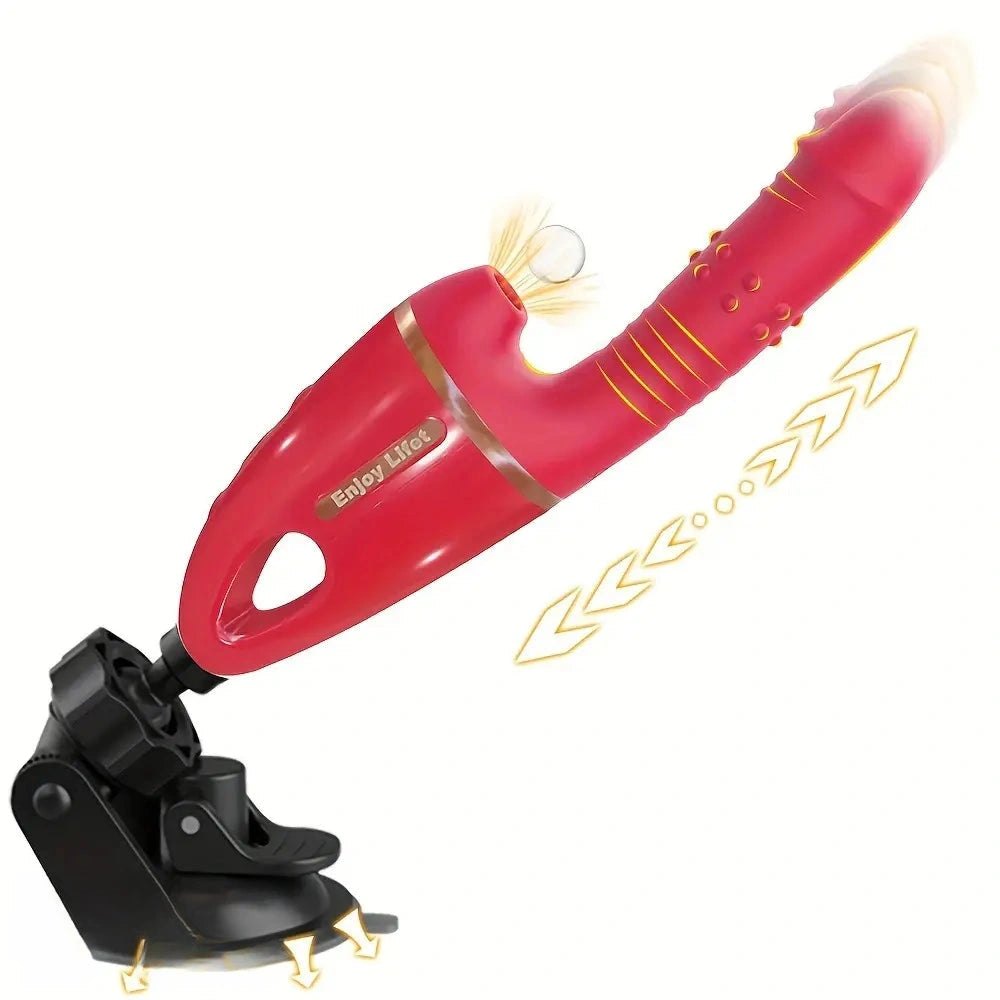 Sex machine with suction mount base, photo 1