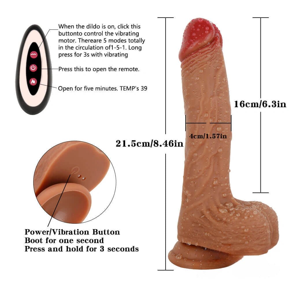 Brown thrusting sex machine with dildo attachment, photo 11
