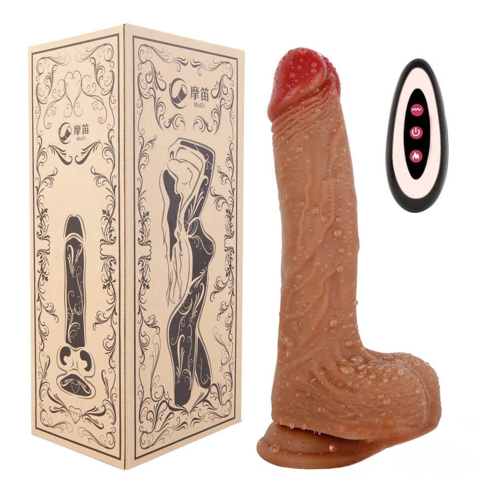 Brown thrusting sex machine with dildo attachment, photo 8