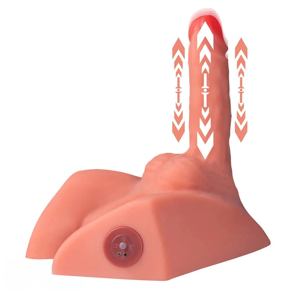 Flesh tone thrusting dildo torso base, photo 14