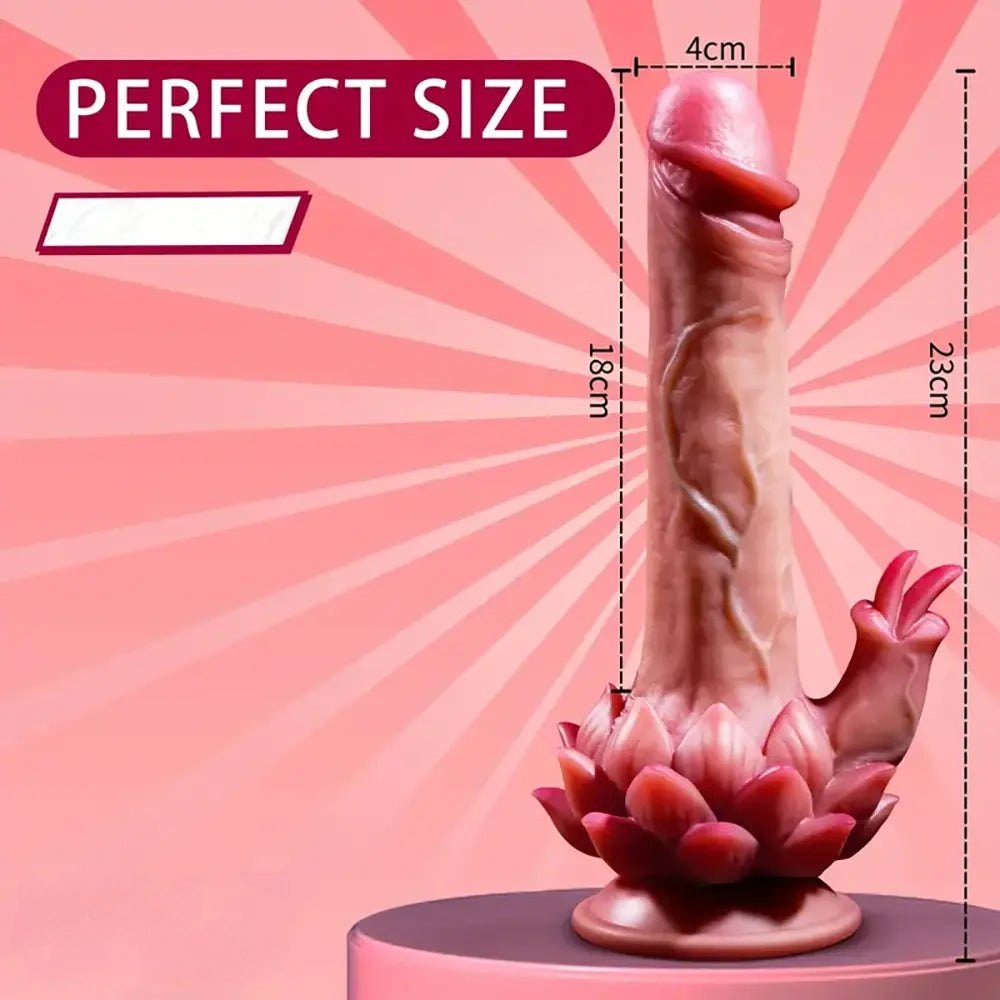 Flesh vibrating thrusting dildo, photo 2