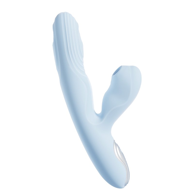 Blue dual-stimulation rabbit vibrator, photo 2