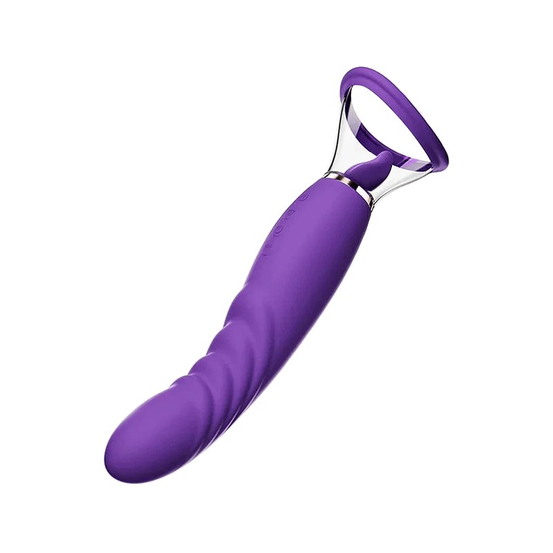 Purple flicking tongue clitoral vibrator, photo 3