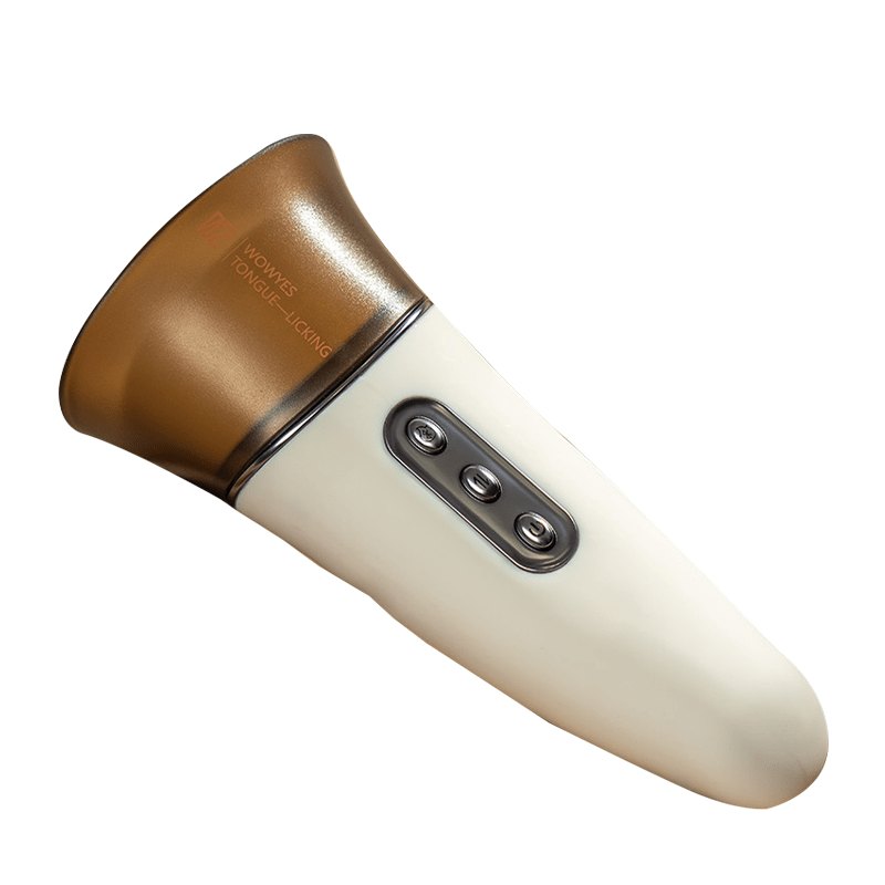 White tongue-licking clit stimulator, photo 1