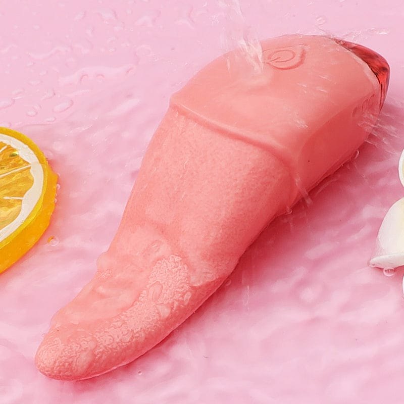 Pink tongue-licking clit vibrator, photo 6