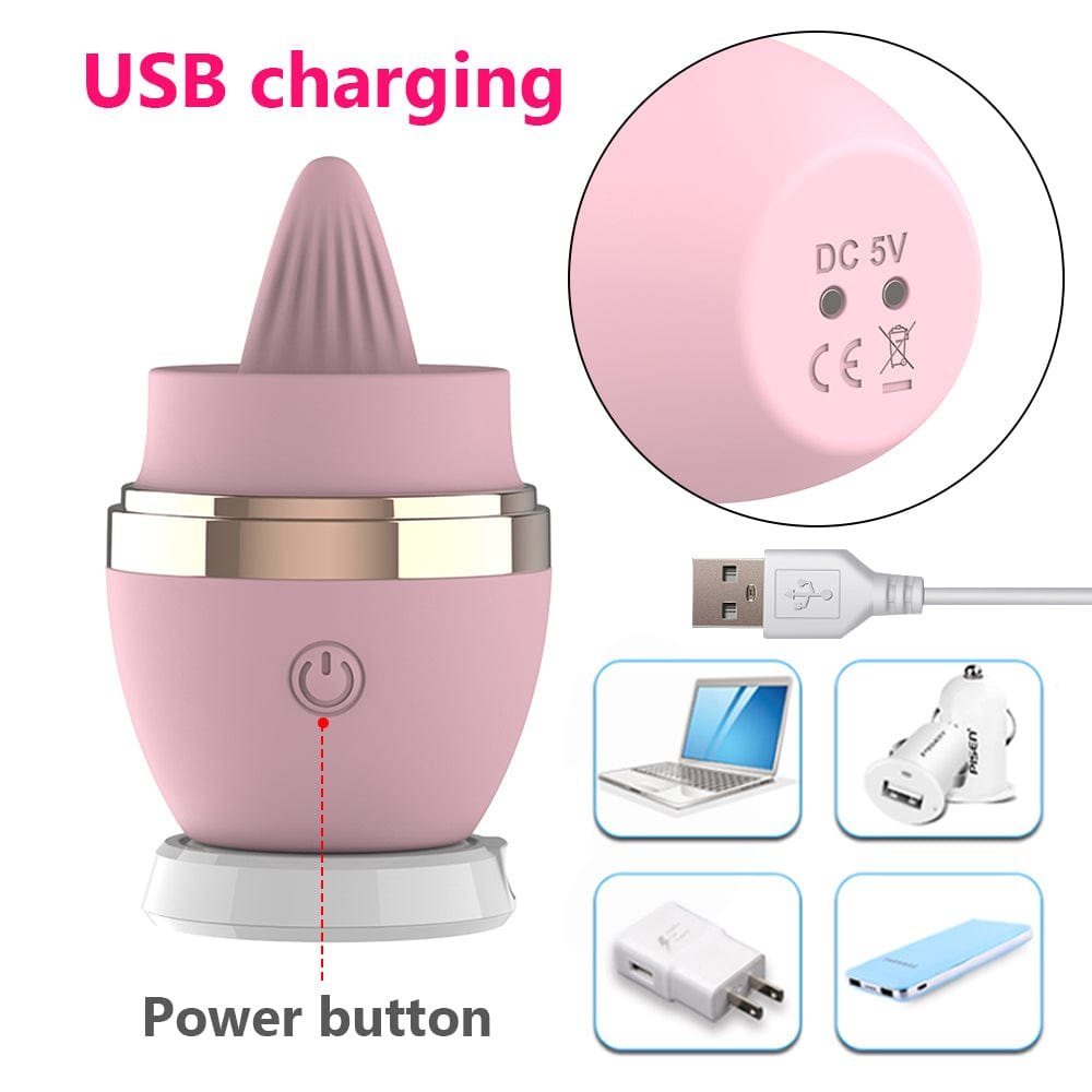 Tongue licking silicone clit vibrator, photo 10
