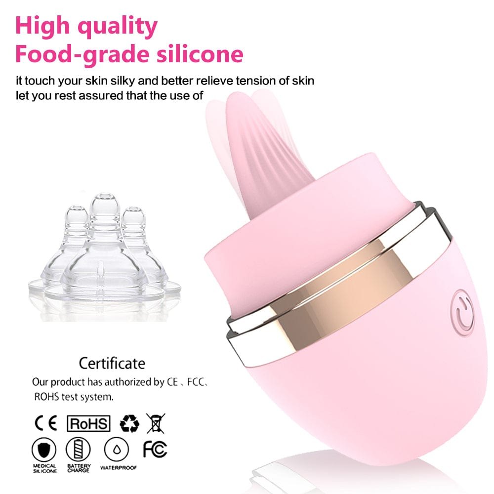 Tongue licking silicone clit vibrator, photo 4