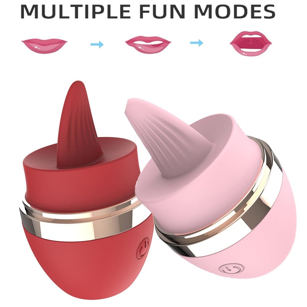Tongue licking silicone clit vibrator, photo 8