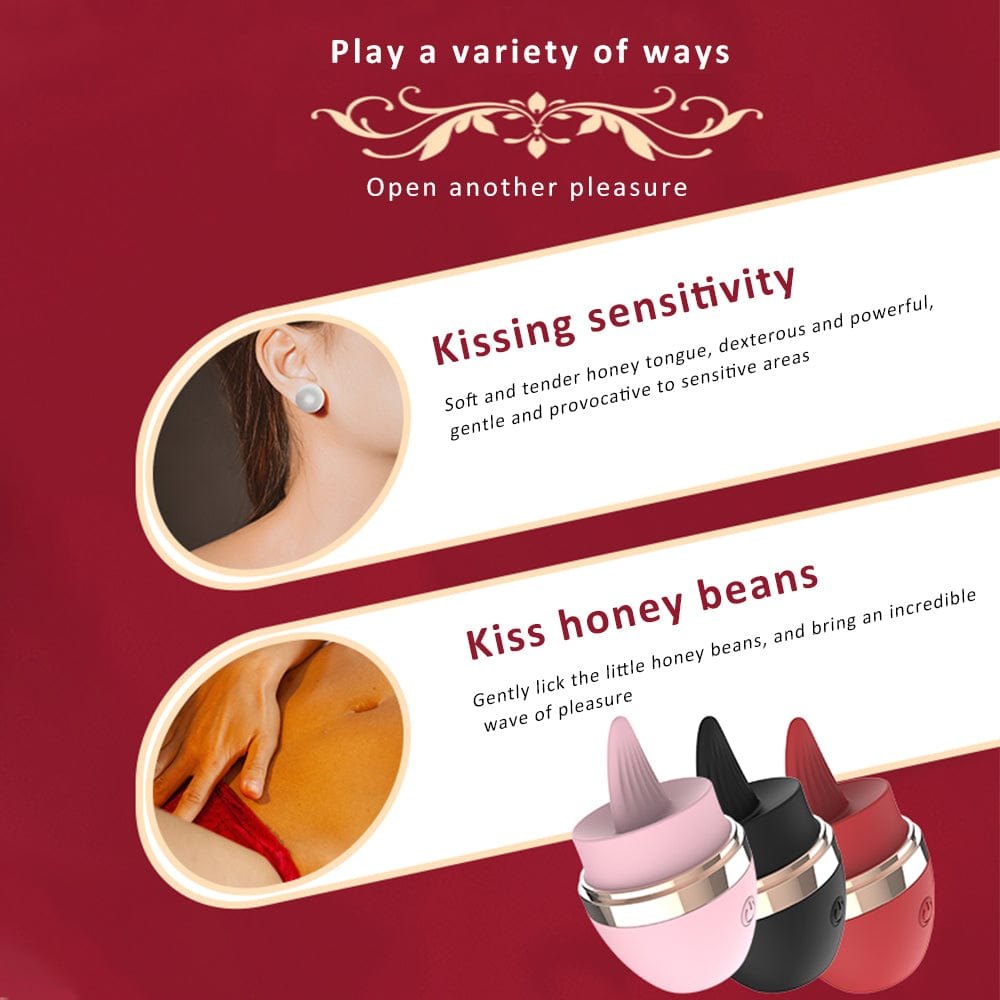 Tongue licking silicone clit vibrator, photo 9