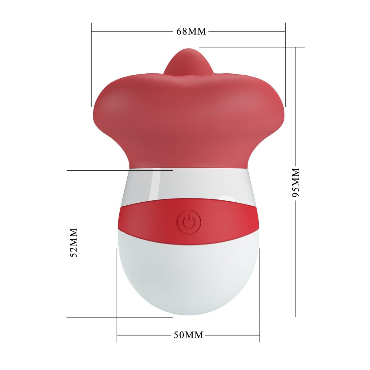 Red tongue licking suction vibrator, photo 4