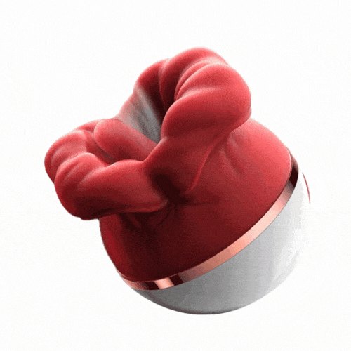 Mouth-shaped tongue-licking suction vibrator, photo 1