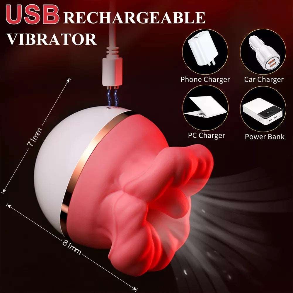 Mouth-shaped tongue-licking suction vibrator, photo 8