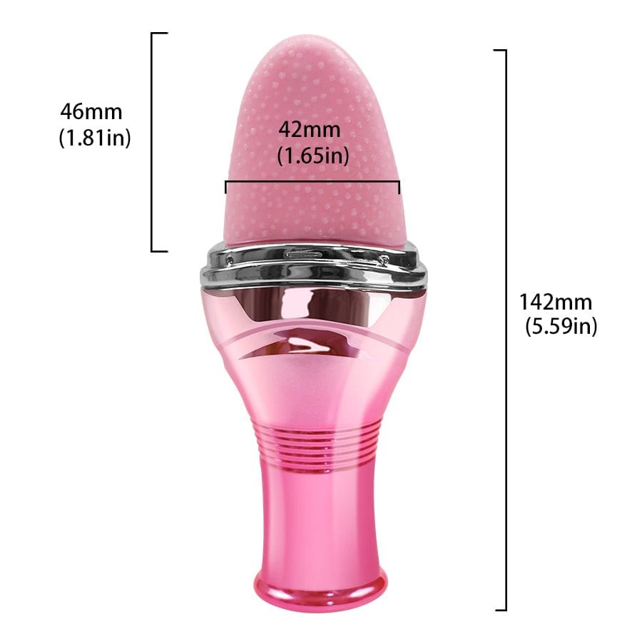 Purple tongue-shaped clit vibrator, photo 4