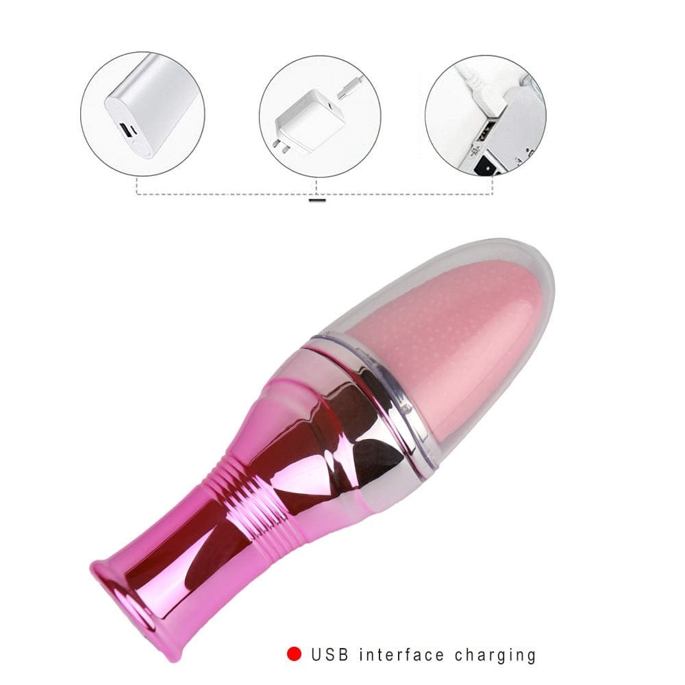 Purple tongue-shaped clit vibrator, photo 5
