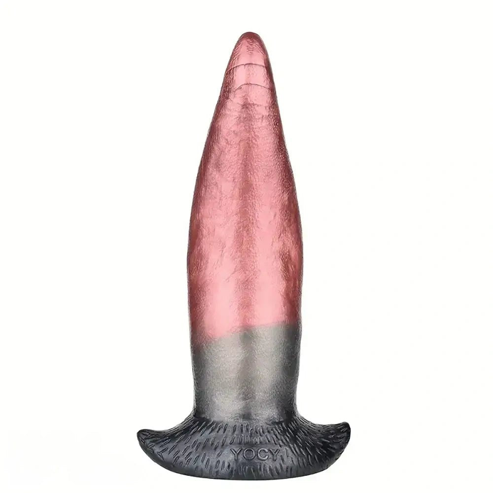 Colorful tongue shape silicone anal plug, photo 10