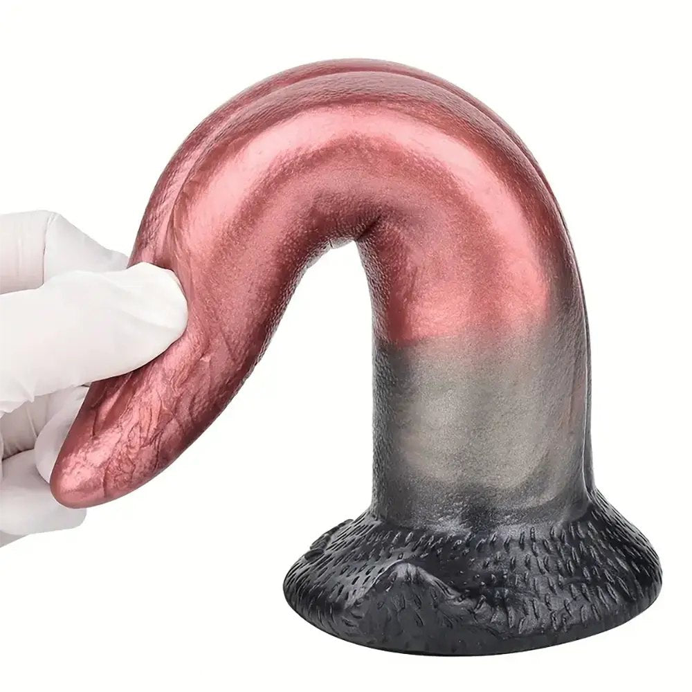 Colorful tongue shape silicone anal plug, photo 14