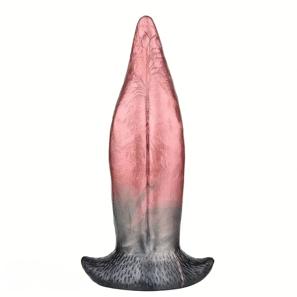 Colorful tongue shape silicone anal plug, photo 2