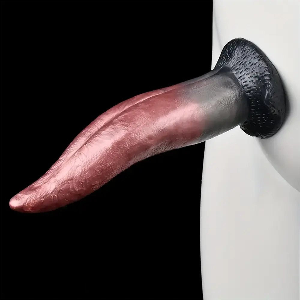 Colorful tongue shape silicone anal plug, photo 5