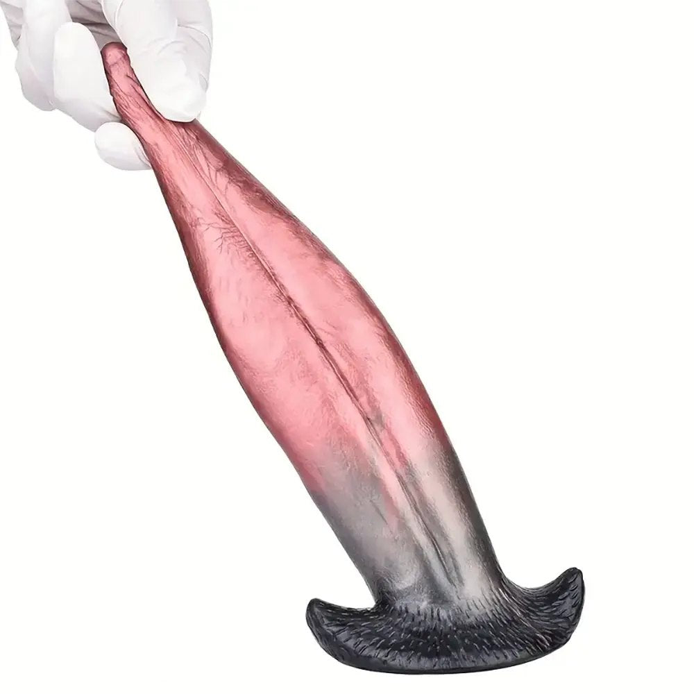 Colorful tongue shape silicone anal plug, photo 7