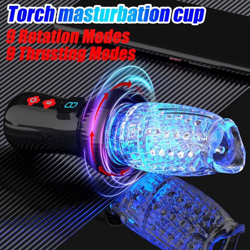 Torch-style rotating thrusting male masturbator, photo 2