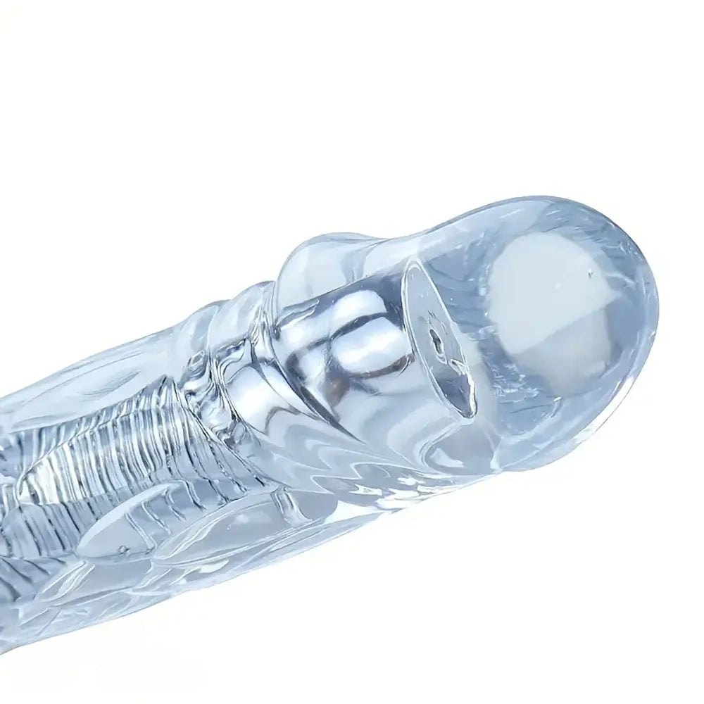 Clear flexible double-ended dildo, photo 8