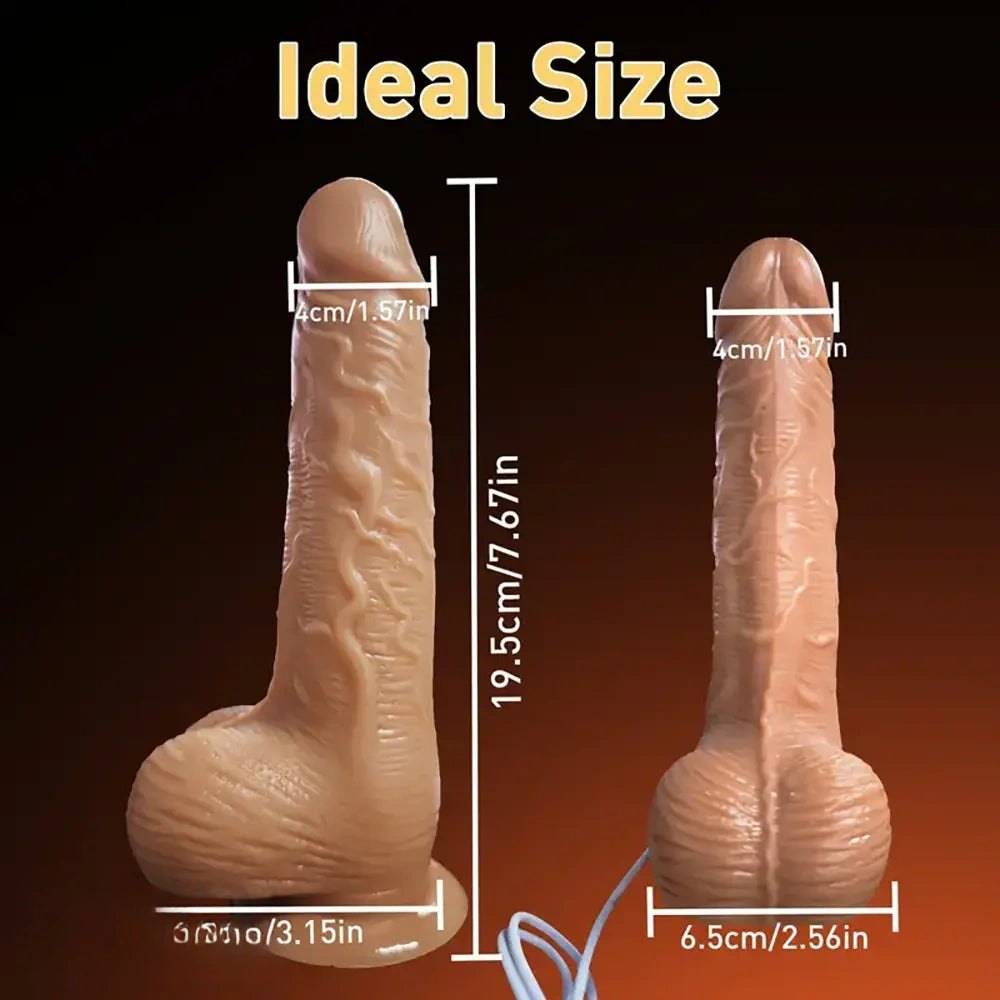 Brown ridged suction cup realistic dildo, photo 5